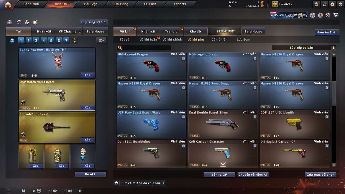 shop acc cf uy tin gia re